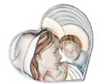 Срібна ікона Матір Божа з Ісусиком (951481 С) 16х14 см 951481 С фото