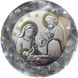 Серебряная икона Рождество Христово (1466 A 3016 O) 8х8см 1466 A 3016 O фото 1