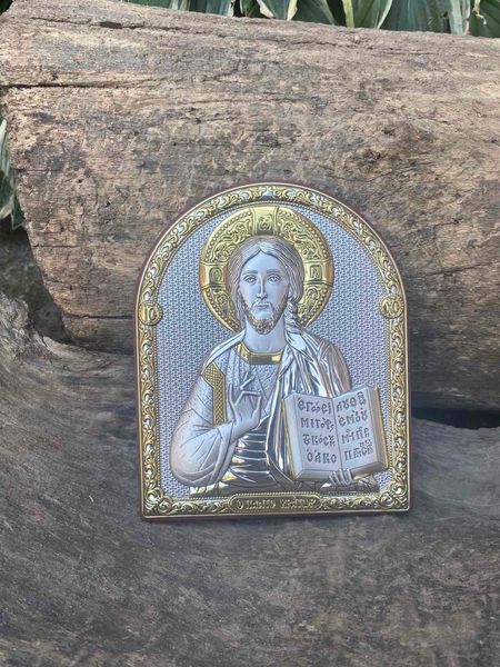Срібна ікона Ісуса Христа (C750 B1602) 14*17,5 см C750 B1602 фото
