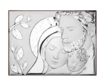 Срібна ікона Свята Родина (код AE 0281 3S) 21*15 см AE 0281 3S фото