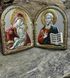 Винчальные иконы в серебряном окладе Иисус и Матерь Божия (код C749 B1500-1502) 17,5*10,5 см C749 B1500-1502 фото 3