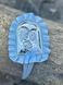 Икона серебряная детская Святое Семейство (код 83952 C) голубая 83952 C фото 1