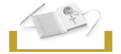 Серебряная шкатулка с вервицей Матерь Божья с младенцем (6*9 см) код 629 R 629 R фото