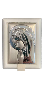 Деревянная шкатулка с серебряной иконой Молящаяся Богородица (PR 6152 C) 7x9 см PR 6152 C фото
