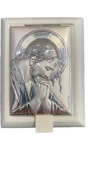 Деревянная шкатулка с серебряной иконой Иисус Христос (PR 6150 C) 7x9 см PR 6150 C фото