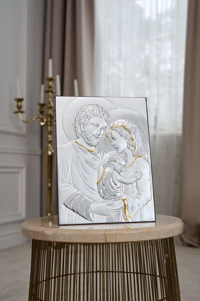 Серебряная икона Святое Семейство (LE 4714 42 ORO) 31*42 см LE 4714 42 ORO фото