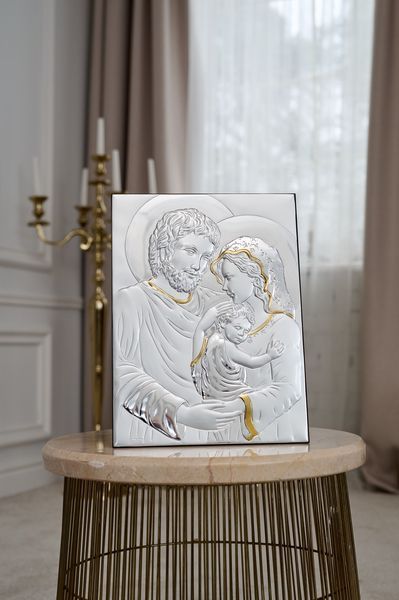 Серебряная икона Святое Семейство (LE 4714 42 ORO) 31*42 см LE 4714 42 ORO фото
