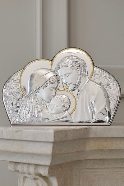 Серебряная икона Святая Семья (AE 0203 4) 22x33 см AE 0203 4 фото