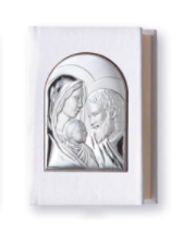 Серебряная шкатулка с вервицей Святое Семейство (6*9 см) код 630 R 630 R фото