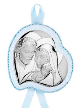 Икона серебряная детская Святое Семейство (код АЕ 0751 1C) 10*12 см АЕ 0751 1C фото