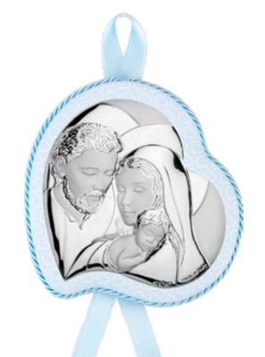 Ікона срібна дитяча Свята Родина (код АЕ 0751 1C) 10*12 см АЕ 0751 1C фото