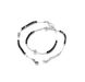 Срібний браслет вервиця з чорними кристалами Swarovski (код RA 335 R) 18-21 см RA 335 R фото 1