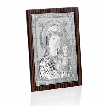 Срібна ікона Божої Матері Казанська (PD 256E) 12*16 см PD 256E фото