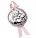 Икона серебряная детская Ангел (код 444473) розовая 444473 фото 2