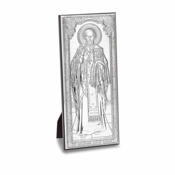 Срібна ікона Миколая Чудотворця (PD 210 19) 7.5*17.5 см PD 210 19 фото
