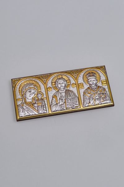 Автомобільна срібна ікона (код AP-2 G) 4,6 см*10,1 см AP-2 G фото