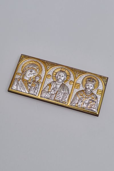 Автомобільна срібна ікона (код AP-2 G) 4,6 см*10,1 см AP-2 G фото