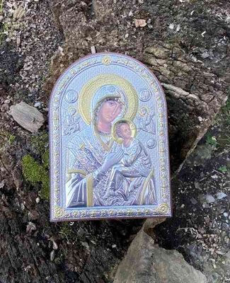 Срібна ікона Божої Матері Неустанної Помочі (код 21241) 13*18 см 21241 фото