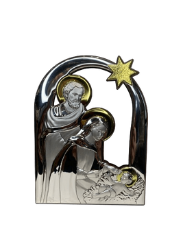 Серебряная икона Рождество Христово (С738 D739 O) 10 х 14 см С738 D739 O фото