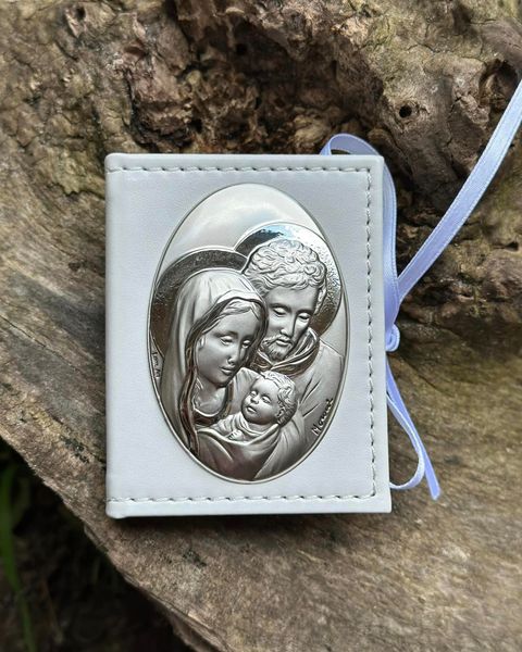 Серебряная шкатулка с вервицей "Святое Семейство" (код 030 SF) 7*9 см 030 SF фото