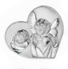 Серебряная икона Ангел Хранитель у ребенка (код 951483 ) 16*14 см 951483  фото