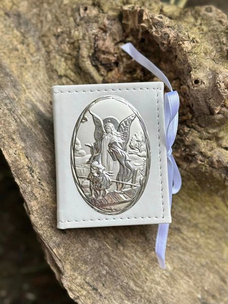 Серебряная шкатулка с вервицей "Ангел Хранитель" код (030 AP) 7*9 см 030 AP фото