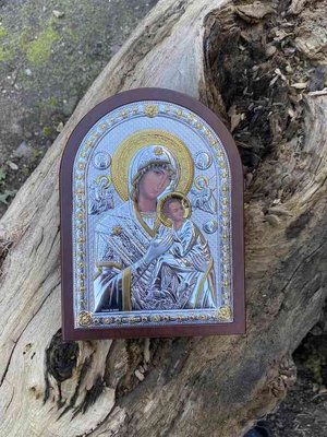 Срібна ікона Божої Матері Неустанної Помочі (код 21452) 15*20 см 21452 фото