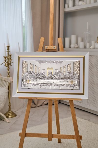 Ікона срібна Тайна вечеря (0287 5 DM 8330 BI) 73x45 см 0287 5 DM 8330 BI фото