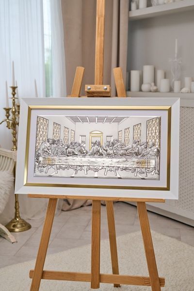 Ікона срібна Тайна вечеря (0287 5 DM 8330 BI) 73x45 см 0287 5 DM 8330 BI фото