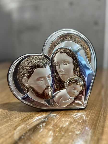 Серебряная икона Святое Семейство (951482 С) 16х14 см 951482 С фото