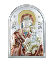 Серебряная икона Божией Матери Неустанной Помощи (959613 C) 10х14 см 959613 C фото