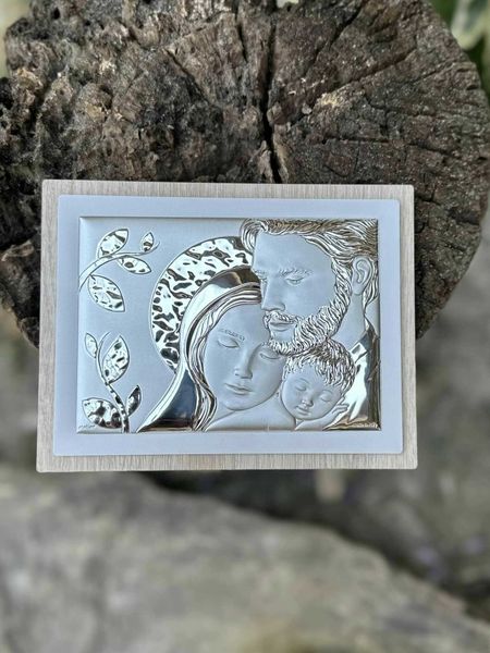Серебряная икона Святое Семейство (код AE 1102 1S) 12,5*10 см AE 1102 1S фото