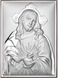 Серебряная икона Пресвятое Сердце Иисуса (код C789 B2856) 13,5*18,5 см C789 B2856 фото 4