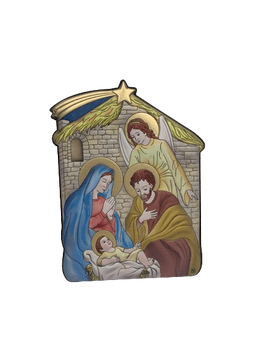 Срібна ікона Різдво Христове (С738 D756 OС) 10 х 14 см С738 D756 OС фото