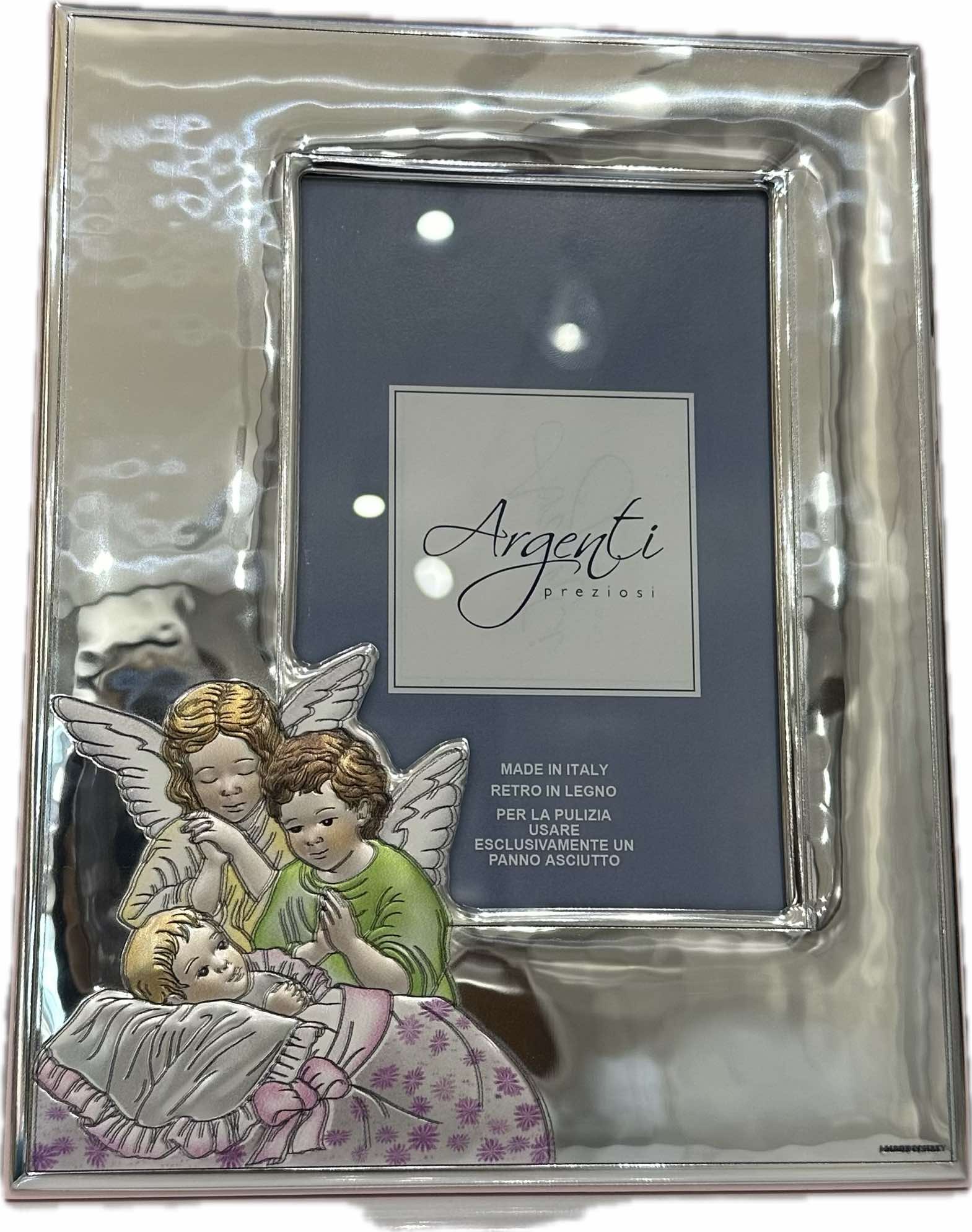 Срібна фоторамка Ангели (код 60103 2R ) 18,5*23,5 cm 