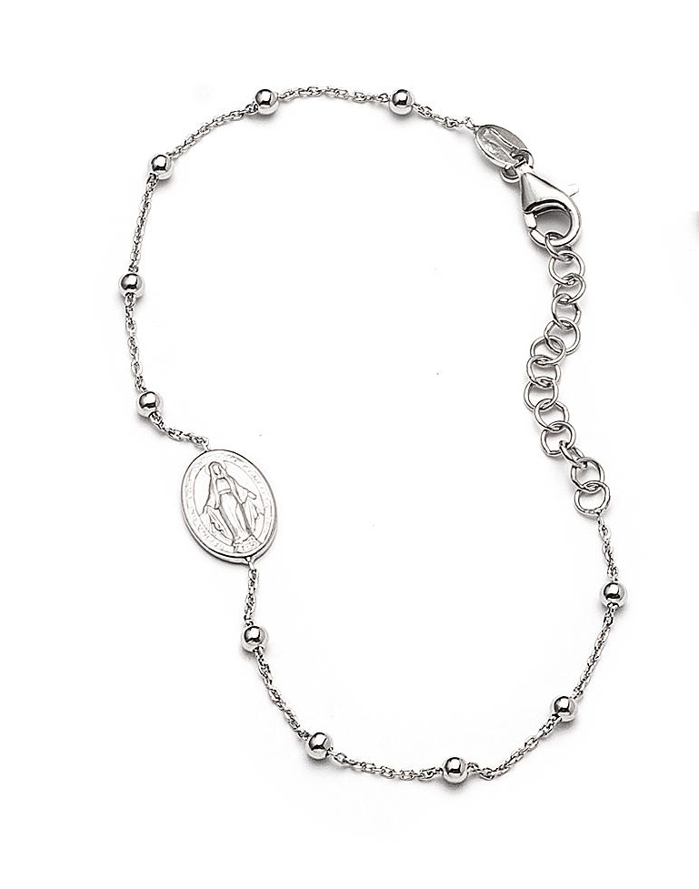 Срібний браслет-вервиця (код SL 087) 20 см