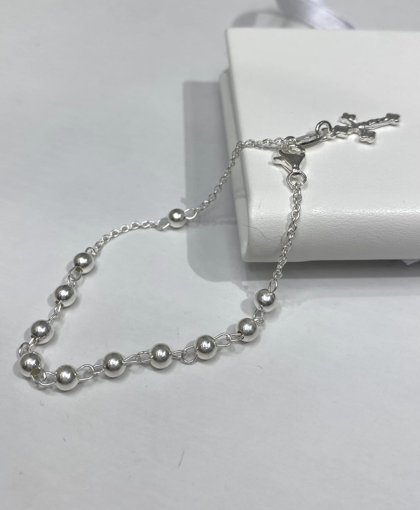Срібний браслет-вервиця (код BA 305/4) 17 см