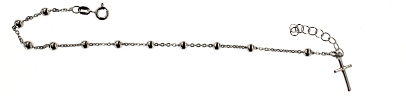 Срібний браслет вервиця (AF 626) 19-22 см