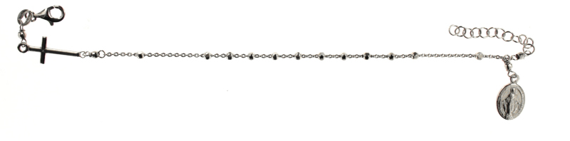 Срібний браслет вервиця (MA 2141) 17-20 см
