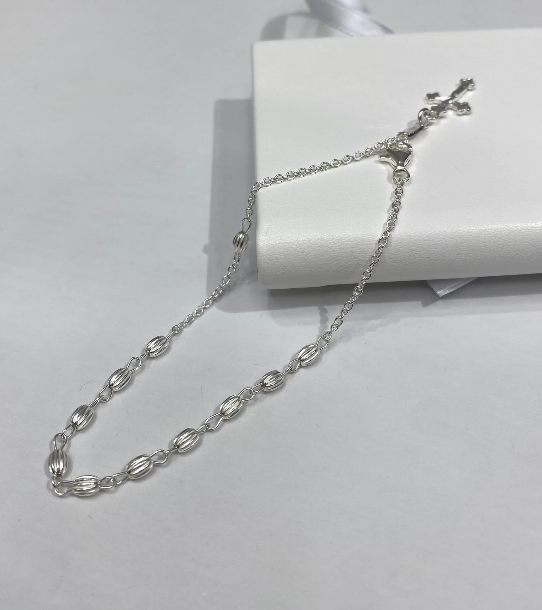 Срібний браслет-вервиця (код BA 310/1) 19 см