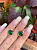 Сережки Лісова магія (код 0396) зелені медичне золото