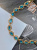 Браслет Королівський сапфір (код 0174) блакитний медичне золото