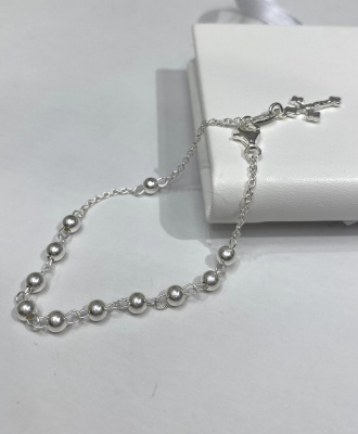 Срібний браслет-вервиця (код BA 305/5) 19 см