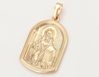 Іконка Святий Миколай (код 0661) медзолото