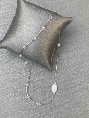 Срібний браслет вервиця з білими кристалами Swarovski (код RA 334 R) 18-21 см RA 334 R фото